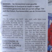 Driehoek Stelling Kritisch naar coalitie