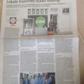 20140315 Artikel Nederlands Dagblad over bezoek Arie Slob aan Wierden
