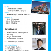 20120905 ChristenUnie - uitnodiging 5 september 2012